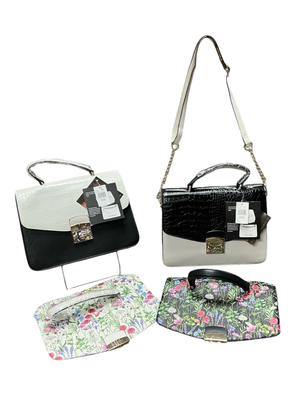 IMAN - NWT - Global Chic Interchangeable Flap Handbags with Crossbody